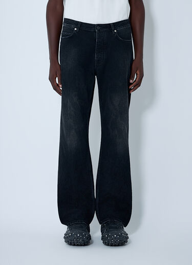 Distressed Denim Jeans Balenciaga Distressed Denim Jeans Black bal0162006