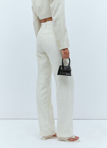 Jacquemus 르 판탈롱 피셀 팬츠 크림 jac0254011