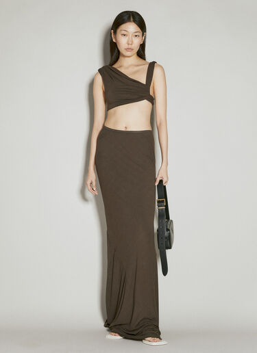 Tink Maxi Skirt Entire Studios Tink Maxi Skirt Brown ent0253029