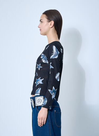 Chopova Lowena Workshop Mesh Top Black cho0360004