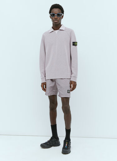 Stone Island Spread Collar Knit Sweater Pink sto0156073