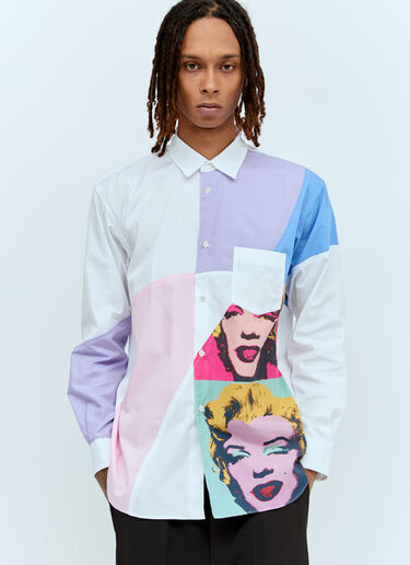 Comme des Garçons SHIRT x Andy Warhol ポップアートシャツ ホワイト cdg0156002