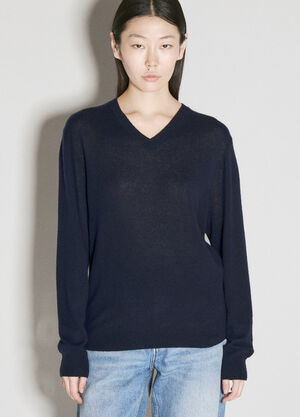 Gucci Cashmere-And-Silk V-Neck Sweater Beige guc0255027