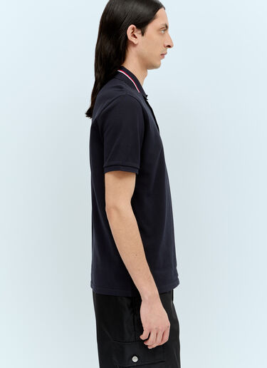 Moncler 徽标贴饰 Polo 衫 藏蓝色 mon0156011