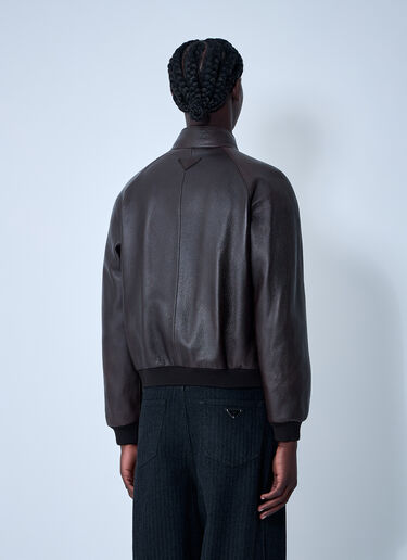 Leather Jacket Prada Leather Jacket Brown pra0162001