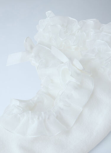LN-CC® - Vans x METAGIRL: Ruffle Knee High Socks - White Vans x METAGIRL Ruffle Knee High Socks White vmt0265002