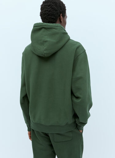Stüssy Logo Embroidery Hooded Sweatshirt Green sts0151012