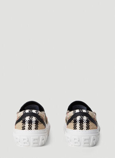 Curt Check Sneakers Burberry Curt Check Sneakers Beige bur0251084
