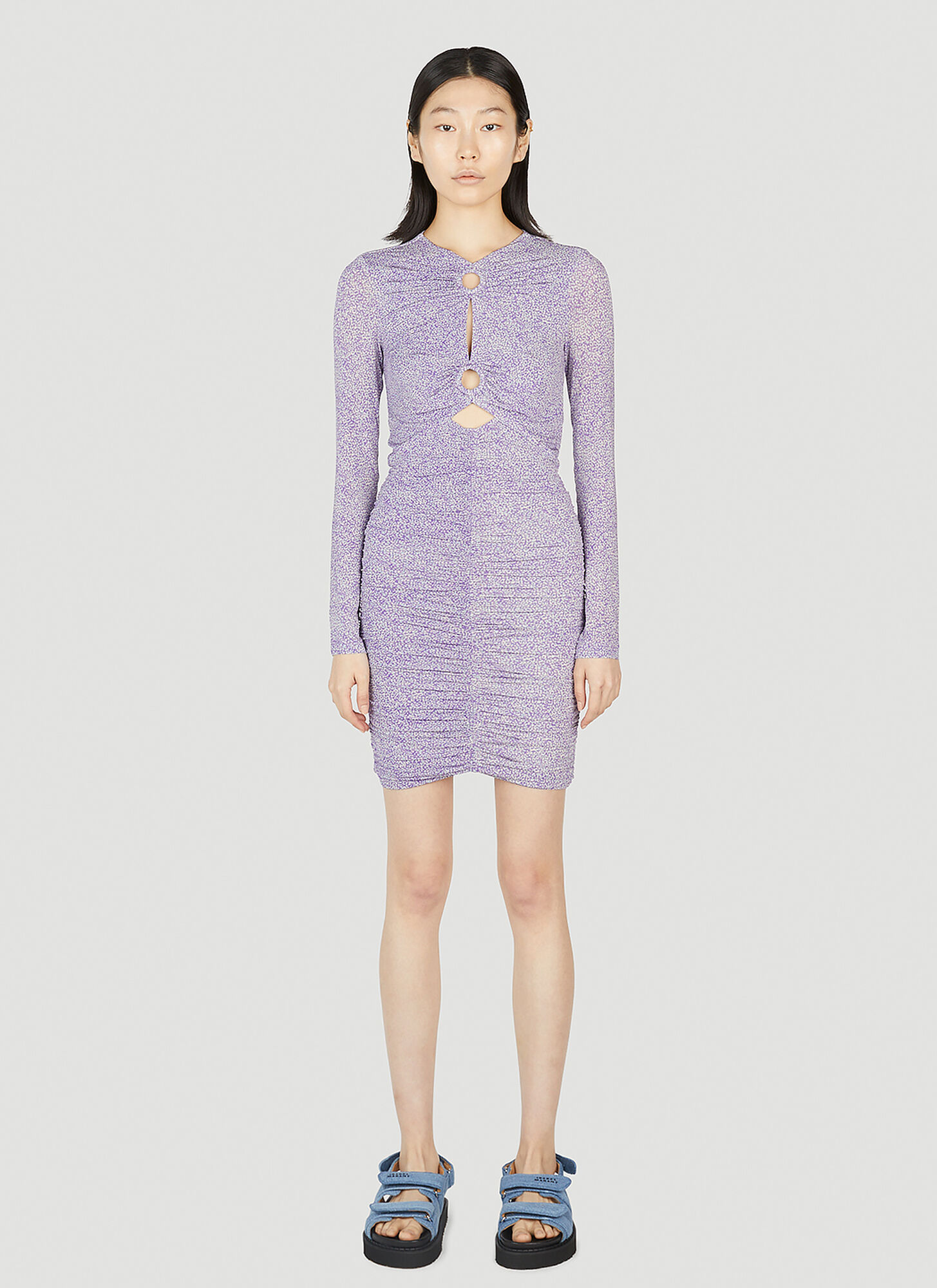 Shop Isabel Marant Jana Dress In Purple