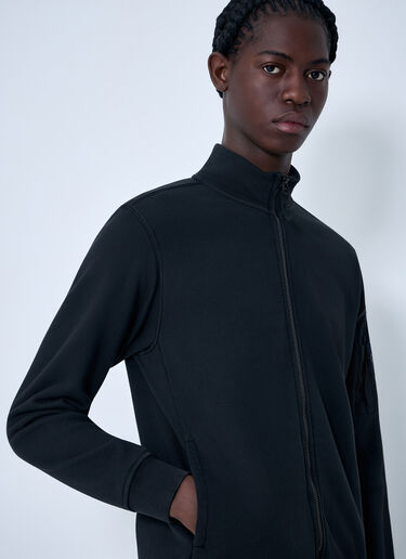 Stone Island Zip-Up Jacket Black sto0164015