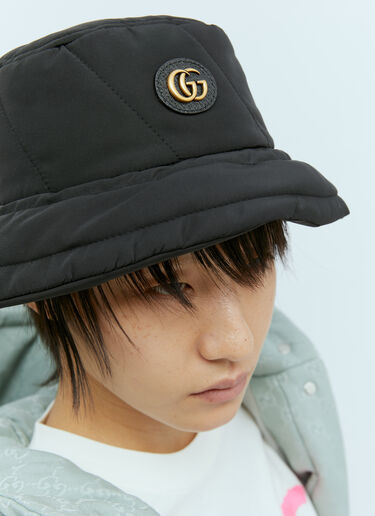 Gucci Logo Plaque Bucket Hat Black guc0255106