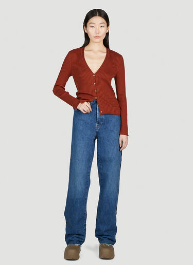 Shanya V 领开衫 A.P.C. Shanya V 领开衫 酒红色 apc0251005
