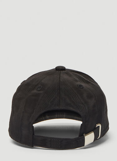 Logo Embroidery Baseball Cap Marine Serre Logo Embroidery Baseball Cap Black mrs0340008