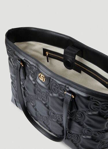 Gucci GG Matelassé Medium Tote Bag Black guc0250158