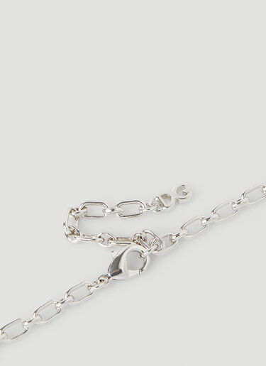 Dolce & Gabbana DG Logo Pendant Necklace Silver dol0147091