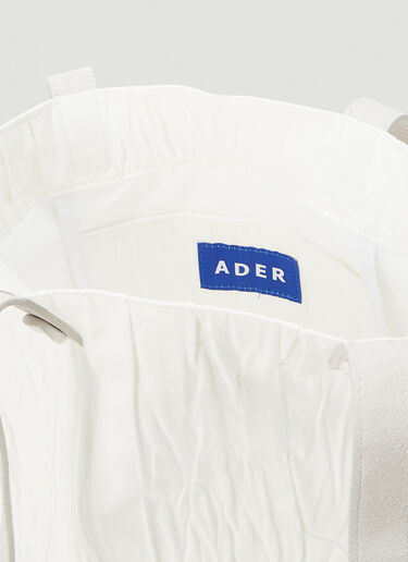 Ader Error Crinkled Tote Bag White adr0344024