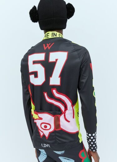 Walter Van Beirendonck 57 Bike Long Sleeve Top Black wlt0154008