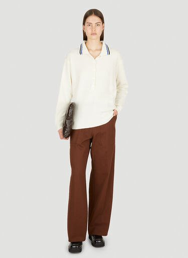 Plan C Wide Leg Pants Brown plc0250018