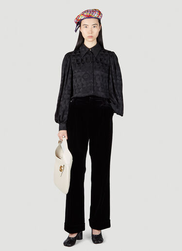 High Waist Velvet Pants Gucci High Waist Velvet Pants Black guc0251173