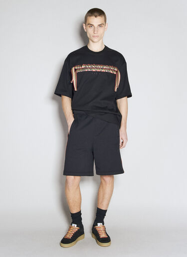 Lanvin Side Curb Shorts Black lnv0155007