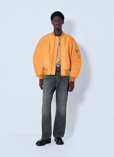 Martine Rose Bomber Jacket with Ribbed Trims Orange mtr0164006