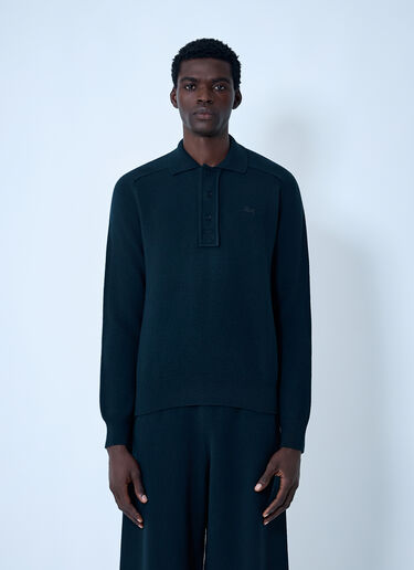 Lacoste Logo Motif Polo Sweater Black lac0162001
