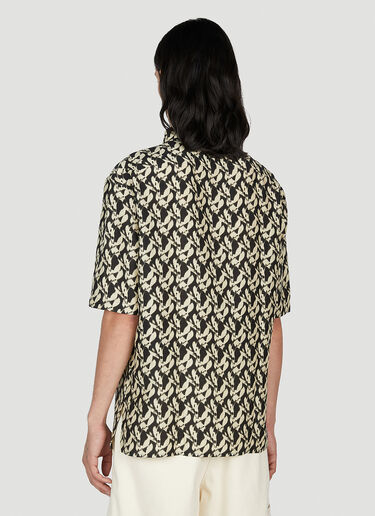 Saint Laurent Graphic Print Shirt Black sla0151002