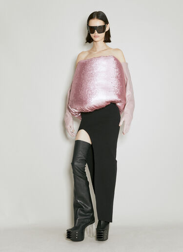 Rick Owens ニットマキシスカート ブラック ric0254009