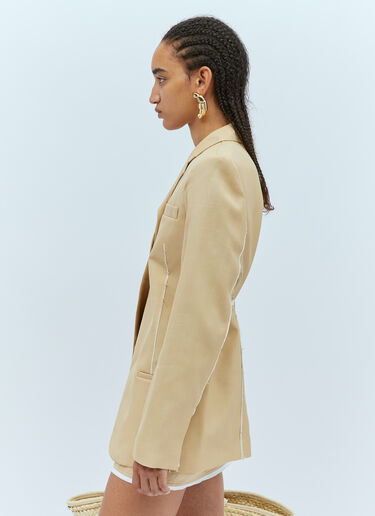 Jacquemus La Veste Caraco Blazer Beige jac0254115