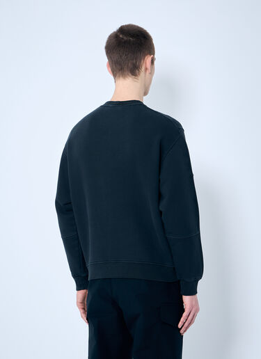 Stone Island Logo Patch Sweatshirt Black sto0160045