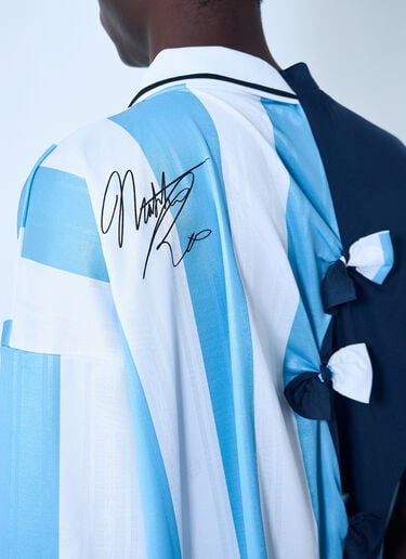 Martine Rose Logo Motif Football Top Blue mtr0162004