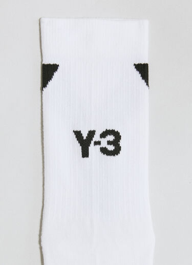 Y-3 High-Top Logo Socks White yyy0356030