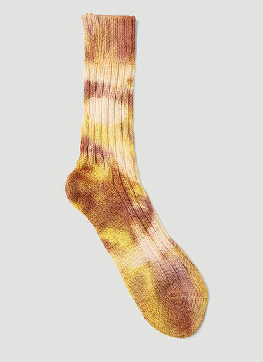 Stain Shade x Decka Socks Tie Dye Socks Yellow ssd0351004