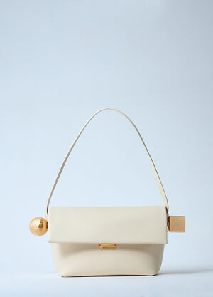Jacquemus La Rond Carré Shoulder Bag White jac0260055