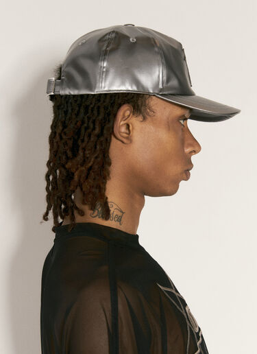 Rick Owens x Champion Metallic Baseball Cap Silver roc0157008