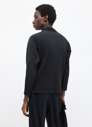 Homme Plissé Issey Miyake High Neck Pleated Top Black hmp0155010