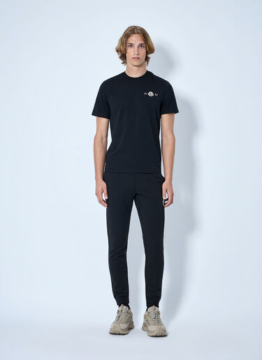 LN-CC® - Moncler: Crewneck Logo T-Shirt - Black Moncler Crewneck Logo T-Shirt Black mon0165015