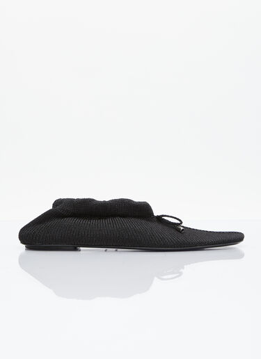 TOTEME The Knitted Ballerina Flats Black tot0256029