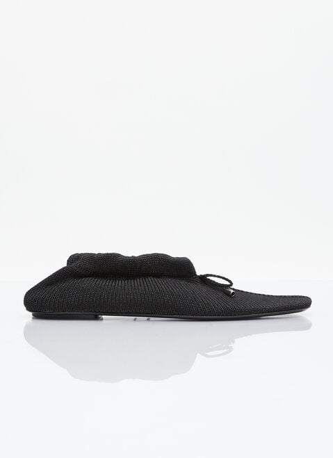 The Row The Knitted Ballerina Flats Brown row0255010