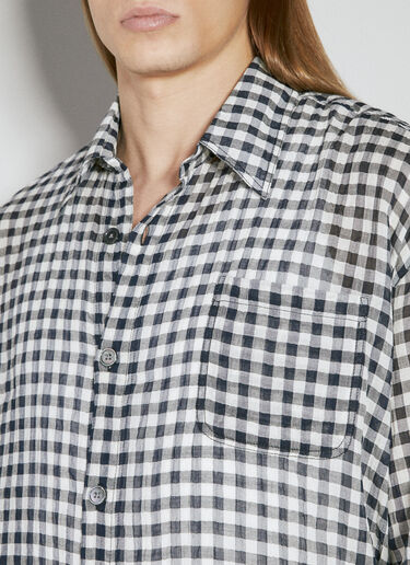 Our Legacy Darling Check Shirt Black our0155002