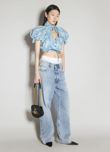 Vivienne Westwood 조디 Saddle 숄더백 블랙 vvw0255014