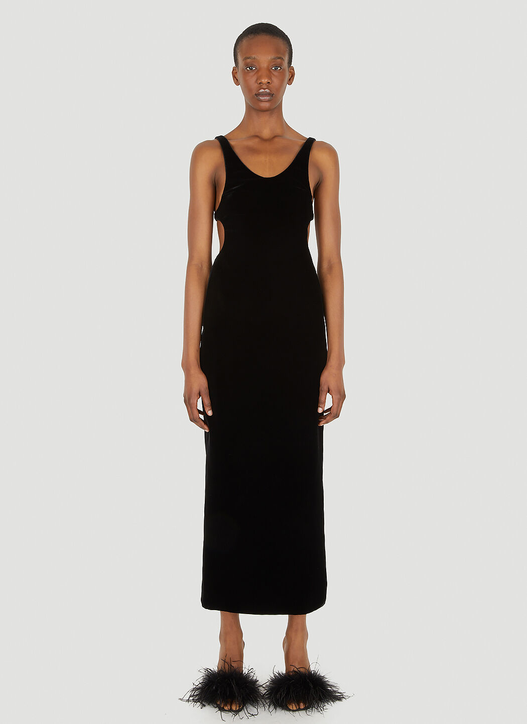 Black velvet on sale tube dress