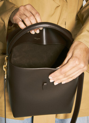 Le 37 가죽 숄더백 Saint Laurent Le 37 가죽 숄더백 브라운 sla0258041