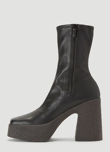 Stella McCartney Faux-Leather Platform Boots Black stm0241021