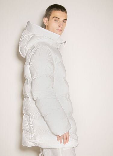 Moncler x Rick Owens Hooded Cyclopic Coat White mcs0358007