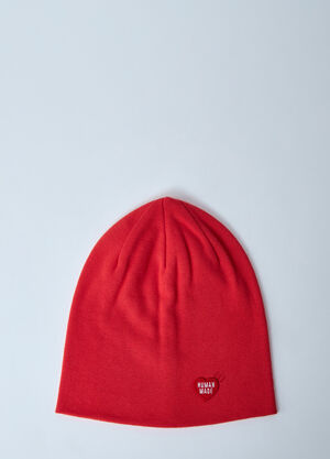 Human Made Logo Motif Beanie Hat Beige hmd0159001