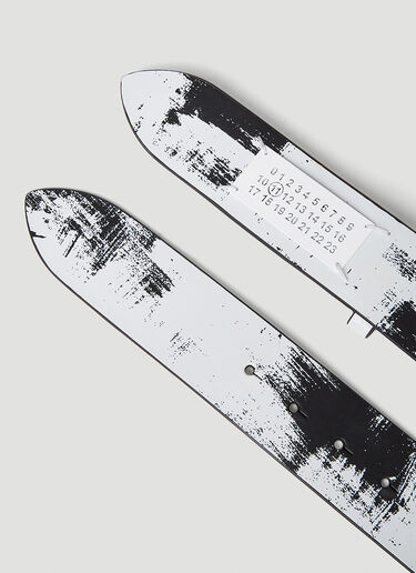 디스트레스트 로고 패치 벨트 Maison Margiela 디스트레스트 로고 패치 벨트 블랙 mla0251047
