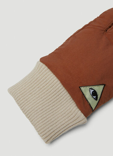 UNDERCOVER Graphic Patch Gloves Brown und0150007