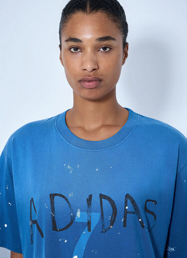 LN-CC® - adidas x SFTM: 007 Cotton T-Shirt - Blue adidas x SFTM 007 Cotton T-Shirt Blue asf0364003