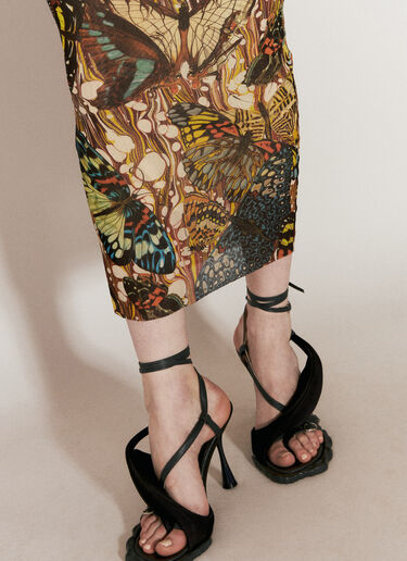Jean Paul Gaultier Papillon 网眼中长半裙  彩色 jpg0256005